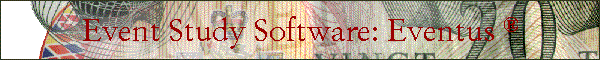 Event Study Software: Eventus 